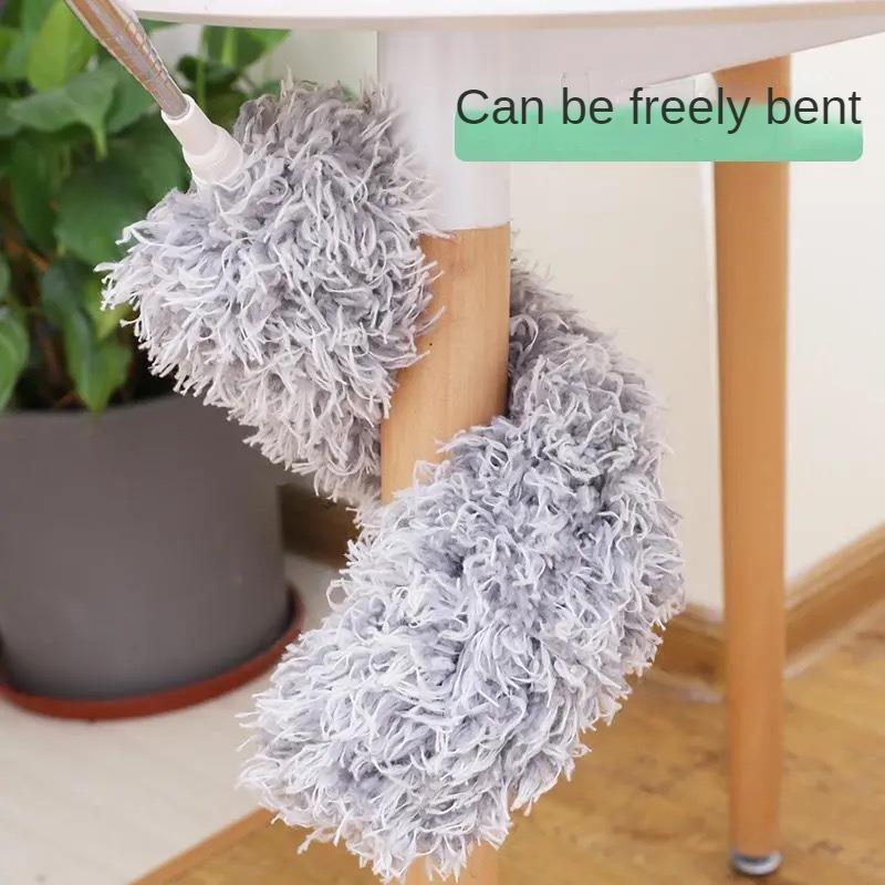 5PCS 2.8m Extended Chicken Hair Duster Retractable Bendable Ceiling Cleaning Broom Household Static Dusting Duster Car Duster