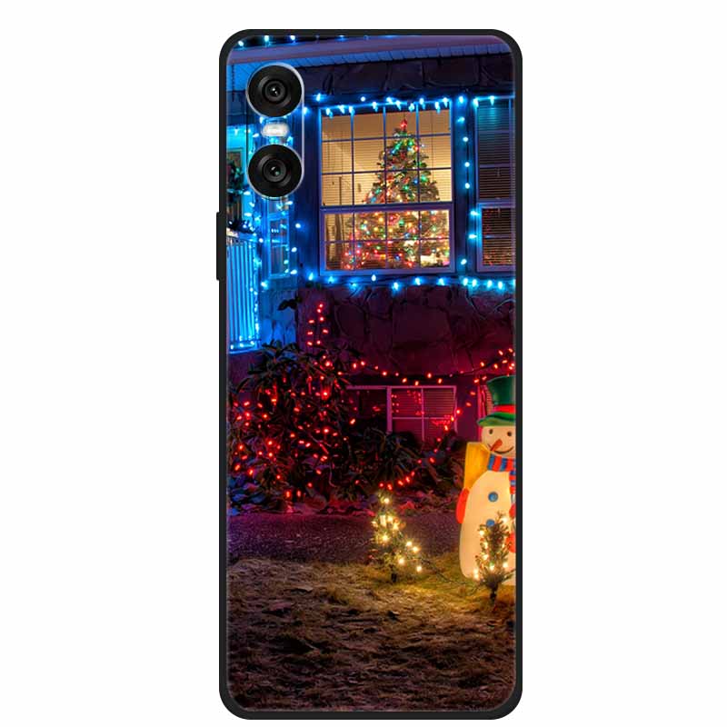 Christmas Phone Cases For Sony Xperia 10 VI 5G Case Soft TPU Silicone Santa Santa Claus Cover For Xperia 10VI Cover Bumper Funda
