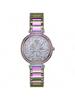Women's Multicolor Stainless Steel Watch ,Ntricate Bracelet Design Is Truly One Of Kind And Beautiful GW0528L4