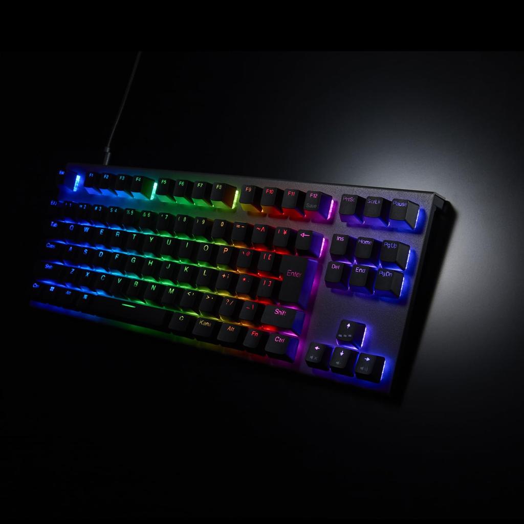 REALFORCE GX1Plus Japanese Capacitive Rapid Fastest Made In No Kana X1PC11 Keyboard, 45g, Layout, Black/Dark Gray, Non-Contact Switching, Triggers,