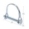8Pcs D-Shape Lock Pin Heavy Duty Carbon Steel Quick Release Shaft Locking Hitch Pin for Trailer Lawn Farm Applications
