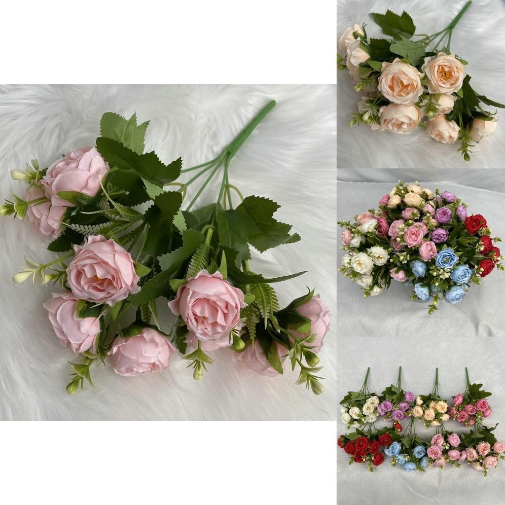 Faux Peony Floral Arrangement For Festive Occasions Christmas Valentines Day Gift