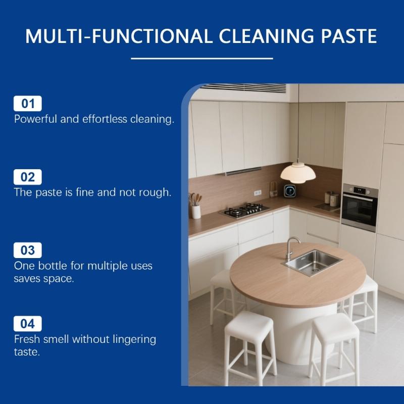 3.53oz Powerful Stain Removers Cream For Kitchen Bathroom Tile Floor Safe Formula With Efficient Effect Freshed Scent