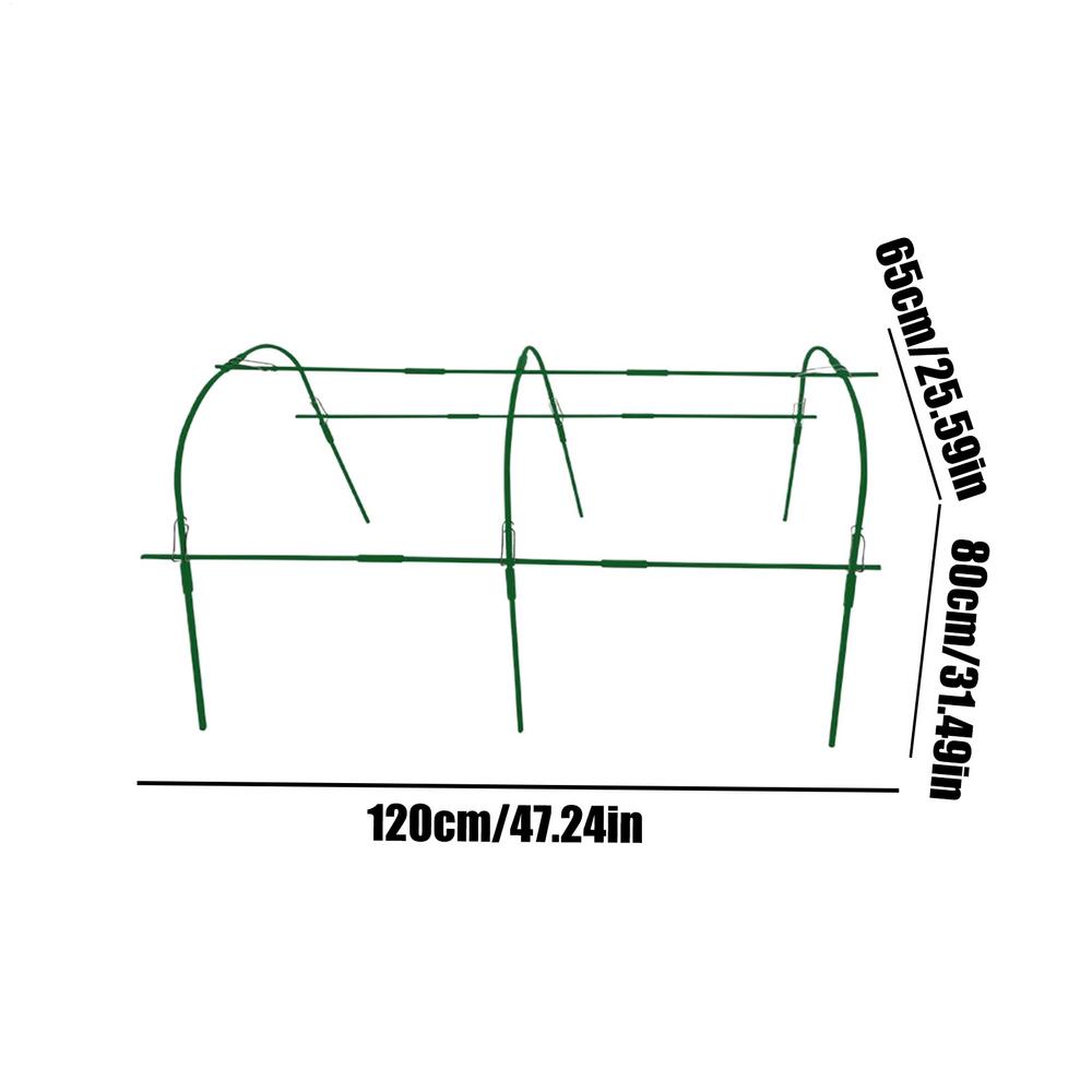 Garden Hoop For Raised Beds Backyard Plant Tunnel Windproof Planting Hoop Grow Tunnel For Raised Bed Greenhouse Orchard
