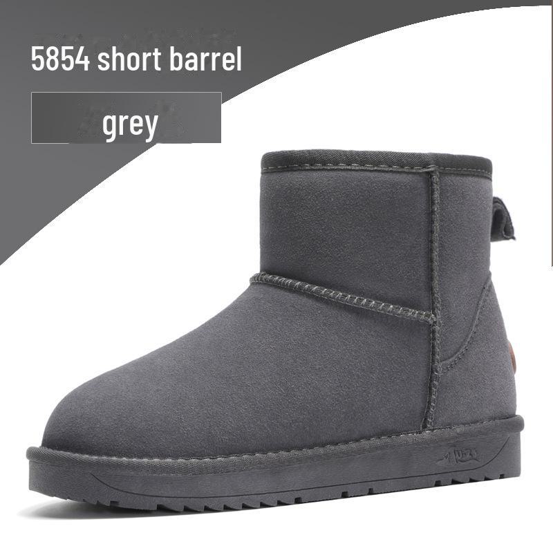 

Мужские зимние ботинки из коровьей кожи - большой размер, толстые, дышащие, удобные, с коротким голенищем (5854) 41