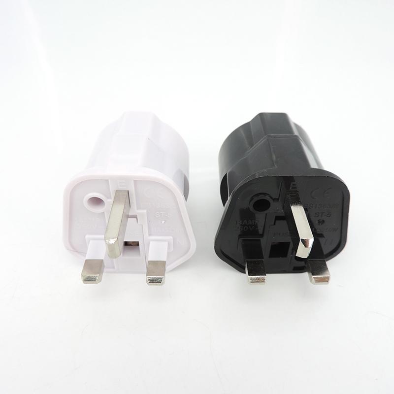 Universal-Netzadapter 13A 250V Kupfer EU Korea Deutschland Frankreich Russland nach HK UK Sicherungsstecker Singapur Malaysia Konverter