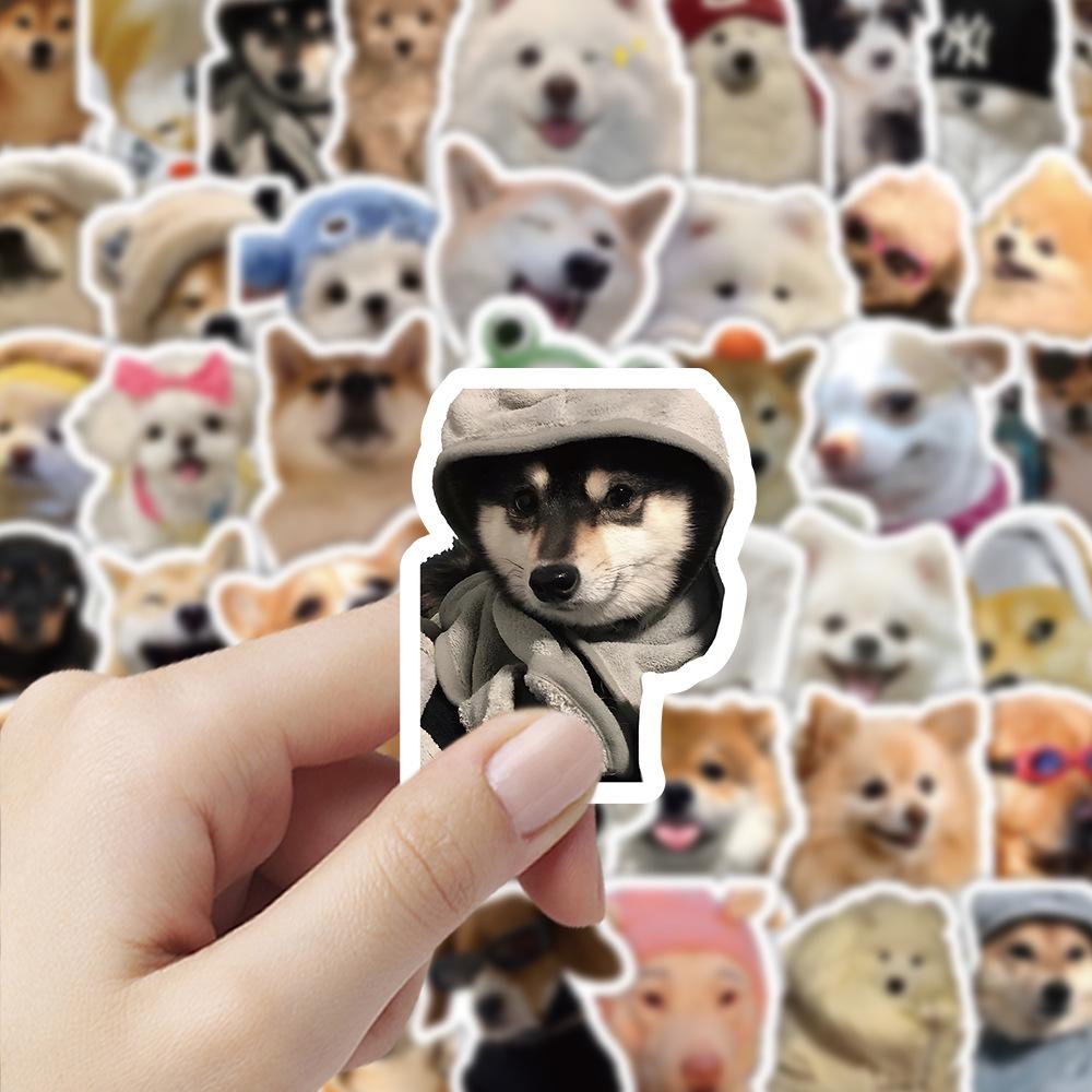 100pcs Abstract Funny Puppy Stickers for Phone, Cup, Computer, Tablet, and Fridge Decorations
