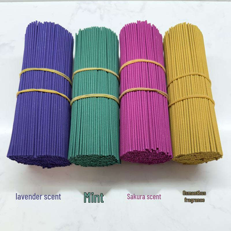 Scented Incense Pack: Sandalwood, Lavender, Osmanthus, Freesia, Cherry Blossom, Rose for Home Aromatherapy