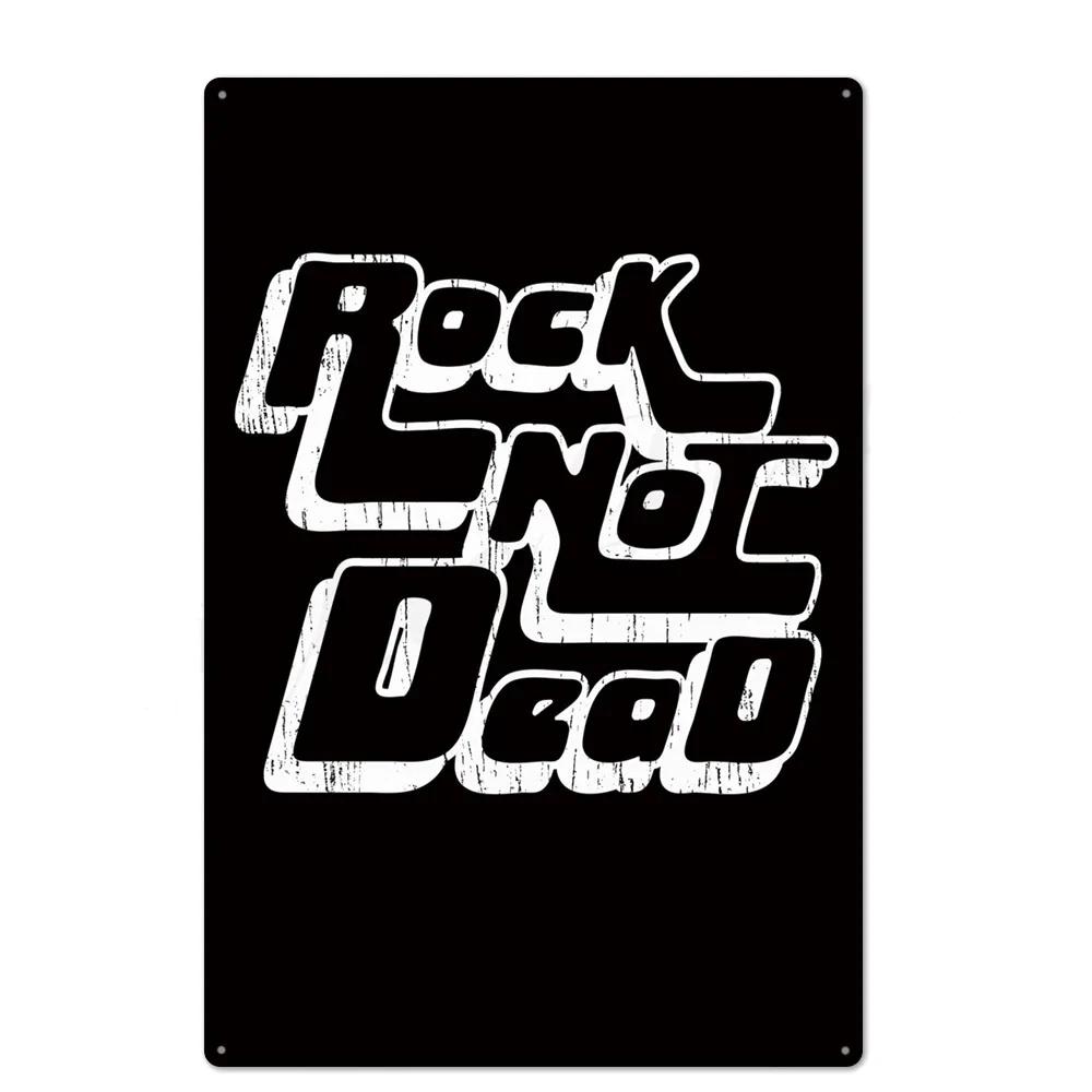 FJ Metal Tin Signs Decor Rock Roll Vintage Metal Sigsn Plaque Metal Posters Retro Rock Home Bar Wall