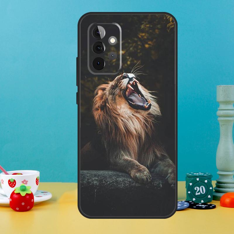 Чехол  Рычащий Лев  для Samsung Galaxy A35 A26 A16 A05 A55 A15 A32 A12 A22 A52 A54 A34 A14 A56 A36 A13 A53 Samsung A52S 5G
