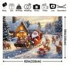 1Pcs Merry Christmas Santa Sleigh Decoration Background Winter Backdrop For Photo Studio Photo Booth Party