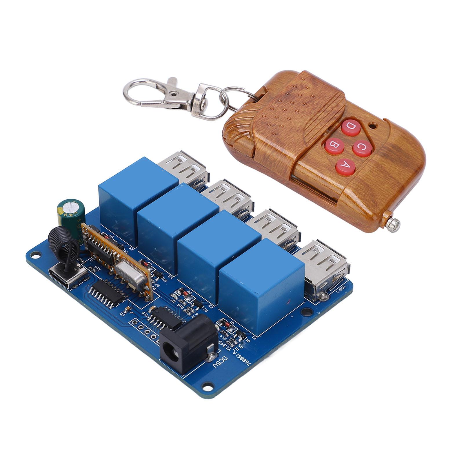 

Модуль живлення 4-канальний 5 В постійного струму DC2.1 Вхід Type C Вихід USB з дистанційним керуванням