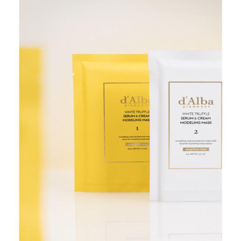 [d'Alba] White Truffle Serum & Cream Modeling Mask (25ml*4ea)