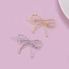 Elegant Bowknot Hairpin with a Twist Stylish Metal Hollow Barrettes Delicate Hair Accessories for Women Hair Decoration