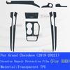 Car Interior Center Console Transparent TPU Protective Film Anti-scratch Repair Sticker For Grand Cherokee -