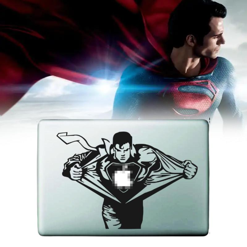 Superman Apple Air Pro 11 12 13 Sticker Black Partial Wrap Creative Accessory