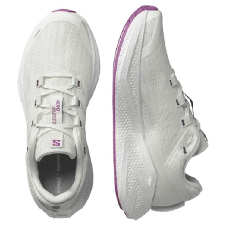 SALOMON Aero Glide 3 Comfortable Versatile Breathable Low-Top Running Shoes Men Running Shoes White Purple 477565