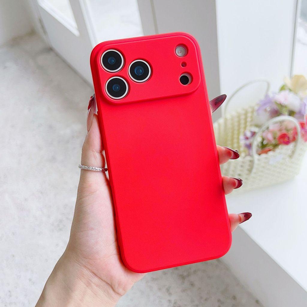 Suitable for iPhone 17 Promax full range Rubik's Cube straight edge liquid silicone phone case, all inclusive, precision hole phone case