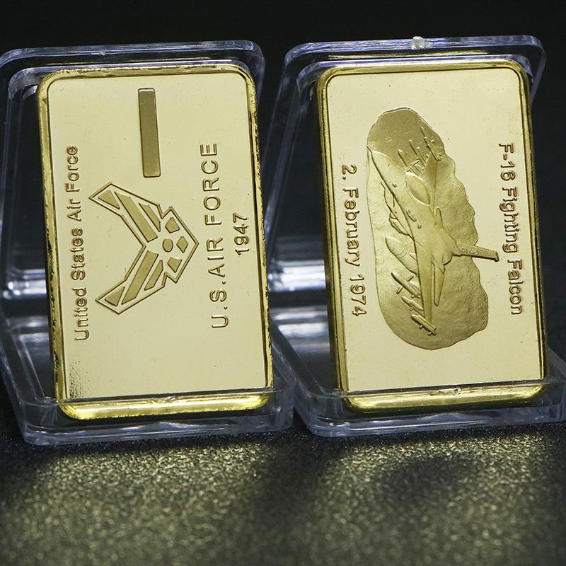 European USA Euro Gold Bar Fine Gold Commemorative Bullion Bar Collection