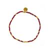 Pulsera - LUXENTER - Xanvi - Cristal rojo - Acabado oro amarillo 18K - Diámetro 55 mm