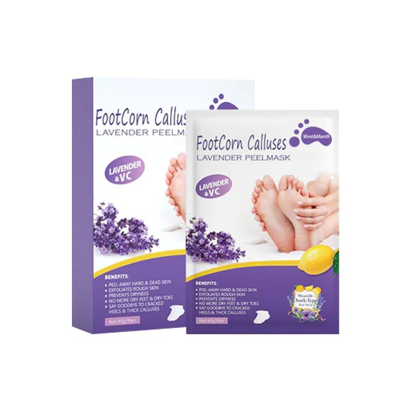 Lavender Foot Mask Powerfully Exfoliate And Remove Dead Skin, Foot Mask For Dry Cracked Feet