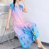 Elegant Summer Loose Dress Woman Clothing Casual Loose Plus Size Long Dresses