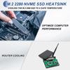 PATIKIL M.2 2242 NVMe SSD Heatsink Kit 34x22x6.7mm, Laptop Memory Heatsink Copper Cooling Thermal Pad Radiator Cooler, Copper Color