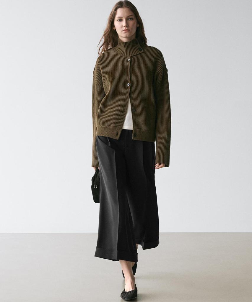 Masimodutti Fluid Pants With Dart Detail