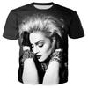 Y2K zpěvačka Madonna Grafické trička Letní dámské pánské oblečení Módní ležérní topy Trička Harajuku Streetwear Oversized tričko