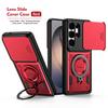 Compatible with Samsung S26 Ultra Sky Ring Window Phone Case, S26 Plus Stand, Shockproof S26 Protective Case