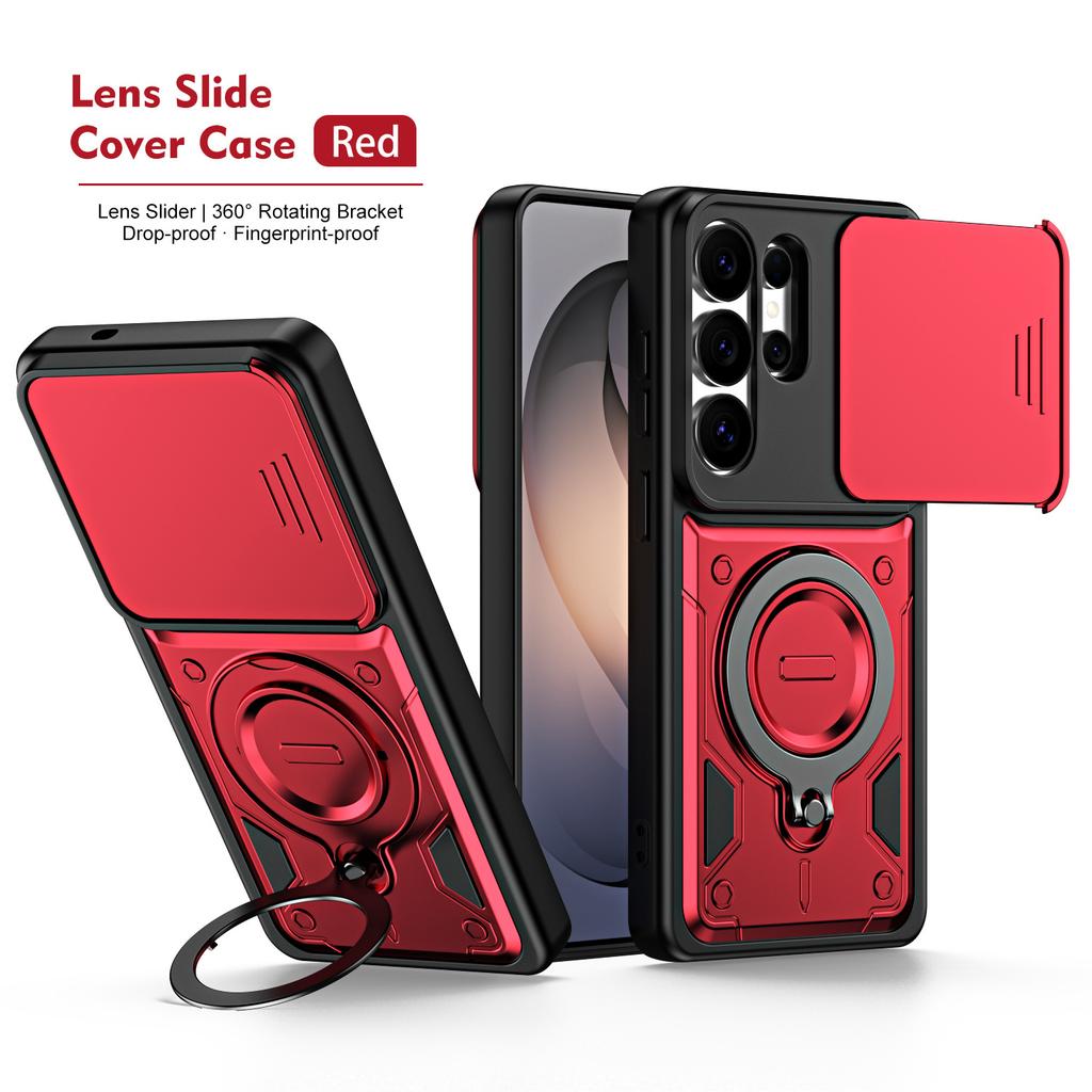 Compatible with Samsung S26 Ultra Sky Ring Window Phone Case, S26 Plus Stand, Shockproof S26 Protective Case