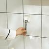 Shaver Rack Plastic Waterproof Non-Slip Bathroom Organizer with Cover No-Drill Adhesive Installation Razor Holder