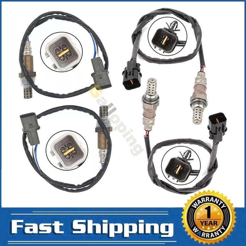 

4x O2 Oxygen Sensors 1 2 Bank 1 2 for 2001 2002 2003 2004 2005 Mitsubishi Eclipse 3.0L V6 Upstream Downstream Front Rear 4 Wires