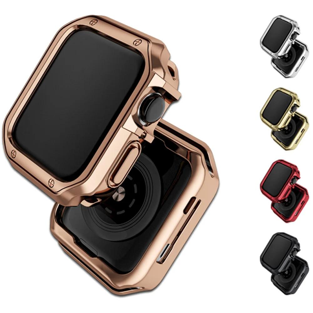 TPU Stoßstangen Schutzhülle Für Apple Watch 46/49/45/44/42/41/40/38mm Für iWatch Serie Ultra3 2 11 10 9 8 7 6 5 4 3 Se3/2/1 2 1