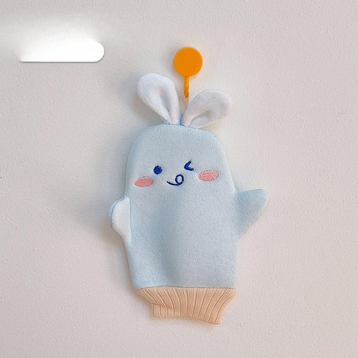 

Полотенце-мяч для ванны, двустороннее полотенце для спины с рисунком «Мультяшный дом», полотенце для ванной комнаты с изображением утят и пыли rabbit синий