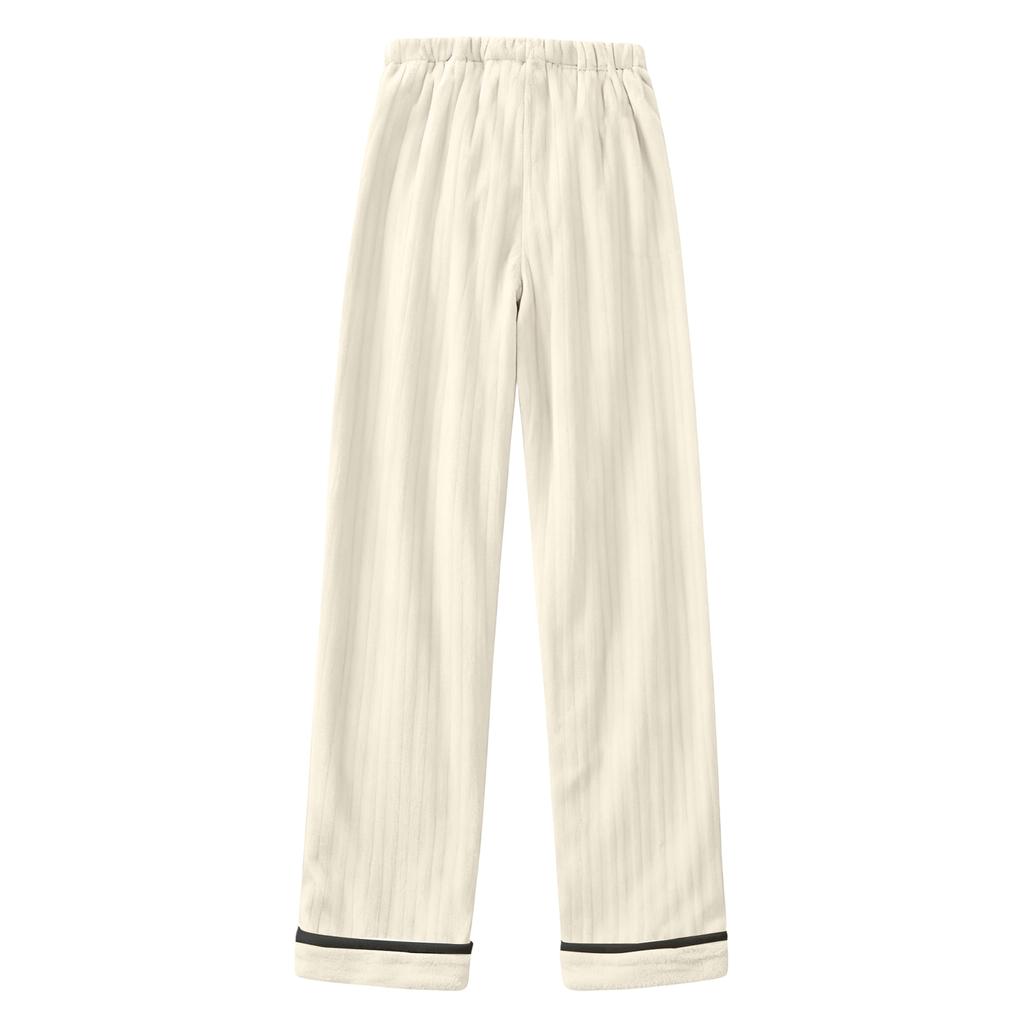 Women's Fashion Fleece Line Thickened Long Pajama Pants
