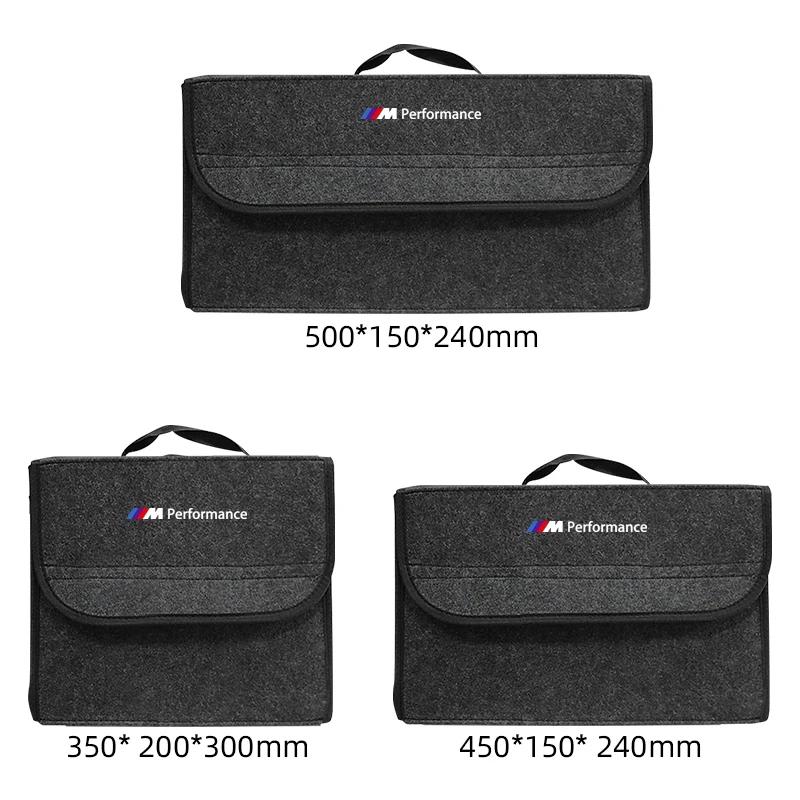 1 pièce Sac Organisateur Souple en Feutre pour Voiture Boîte de Rangement Pliable pour Coffre de Voiture Pour BMW M E46 E90 E60 F30 F10 E39 E36 F20 G30 G20 E87 E92 E91 E30