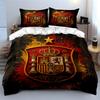 "Spain Royal Crest Bedding Set" Bedding Duvet Cover Set Duvet Cover Pillowcases  (1 * Duvet Cover 2 * Pillowcases, Without Duvet Insert)