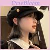 Stylish Black Beret Hat For Women And Men Classic Fashionable Cloud Design For Spring And Autumn Wear