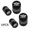 For Chery Tiggo 8 7 6 4 3 5x Pro Arrizo Omoda 5 FX Fulwin Face QQ Accessories 4Pcs Car Wheel Tire Valve Caps Airdust Covers l666
