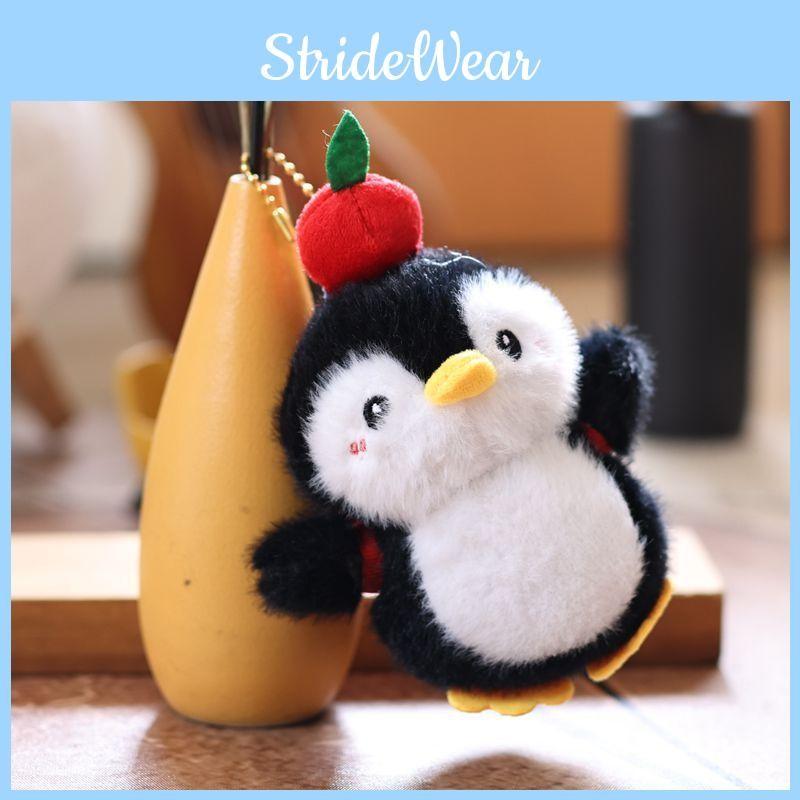 Penguin Dress Fruit Up Plush Toy Cartoon Keychain Backpack Pendant Gift Holiday
