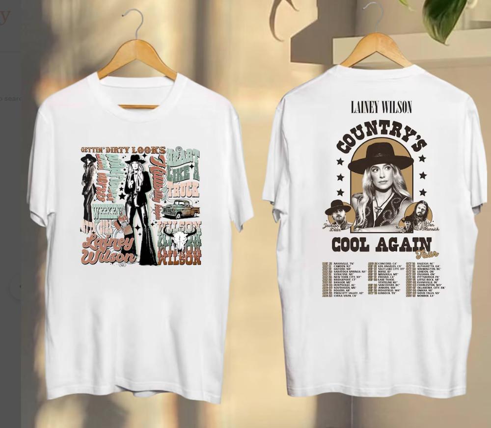 

2024 Lainey Wilson Country s Cool Again Tour Shirt, Lainey Wilson Fan Shirt, Lai L