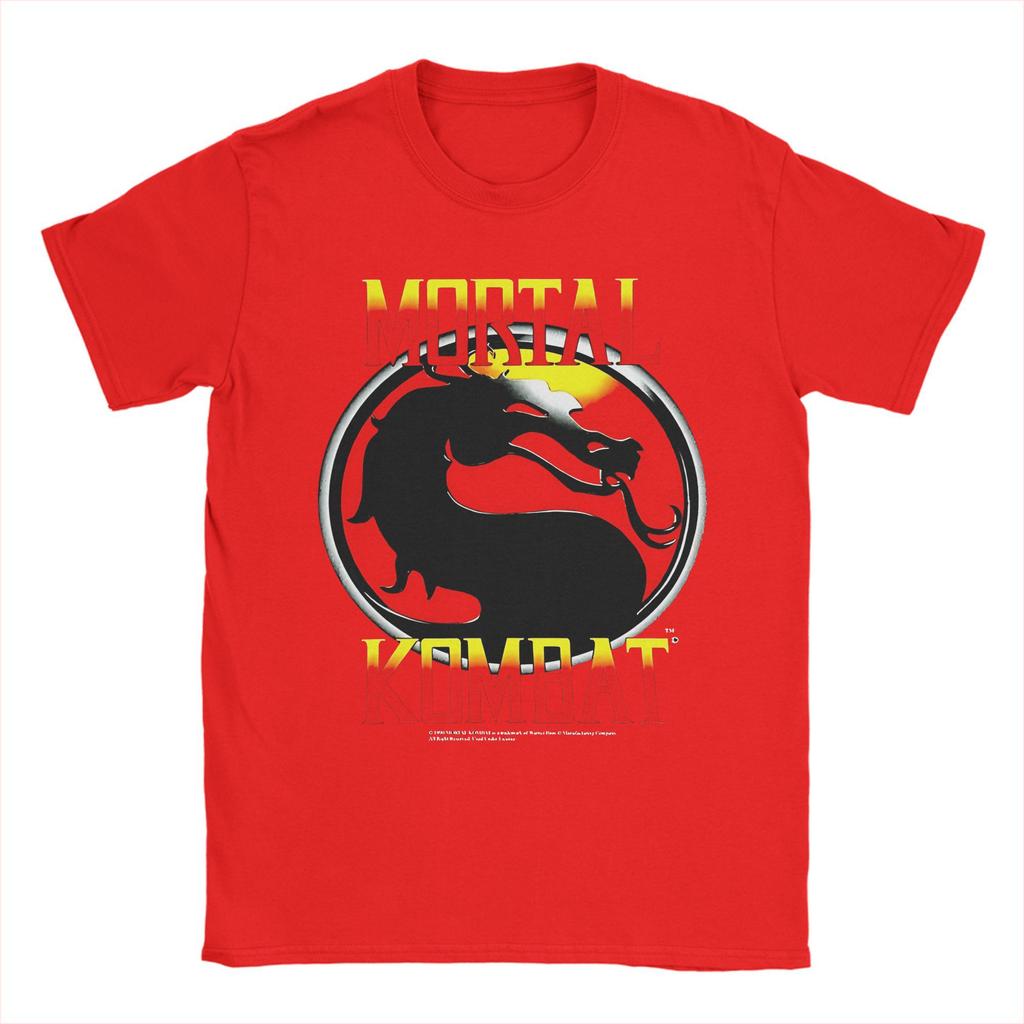 Mortal Kombat T-shirt Herr Rolig Ren Bomull T-shirt Rund Hals Kortärmad Sommartopp