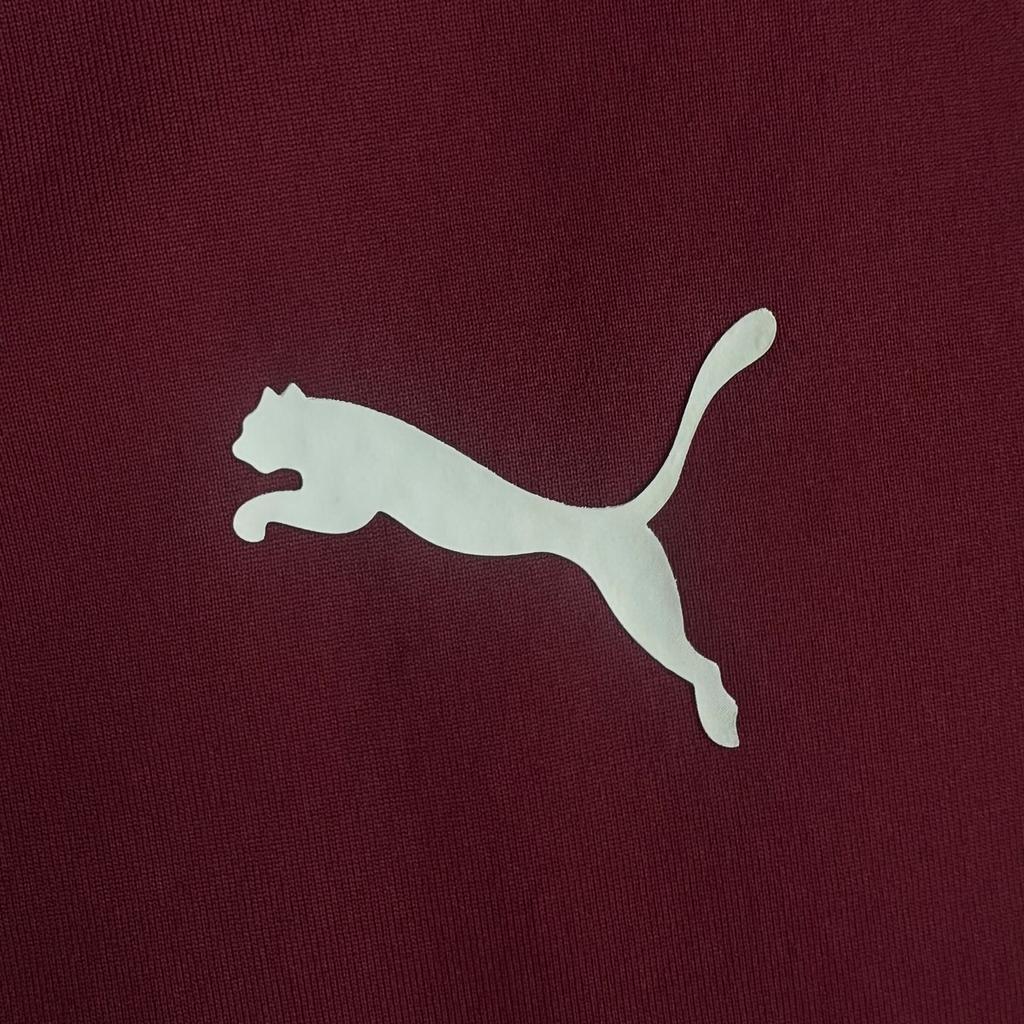 Puma X AC Milan Soccer Jerseys Men's Dark Red Thickened Straight Fit 758205-08