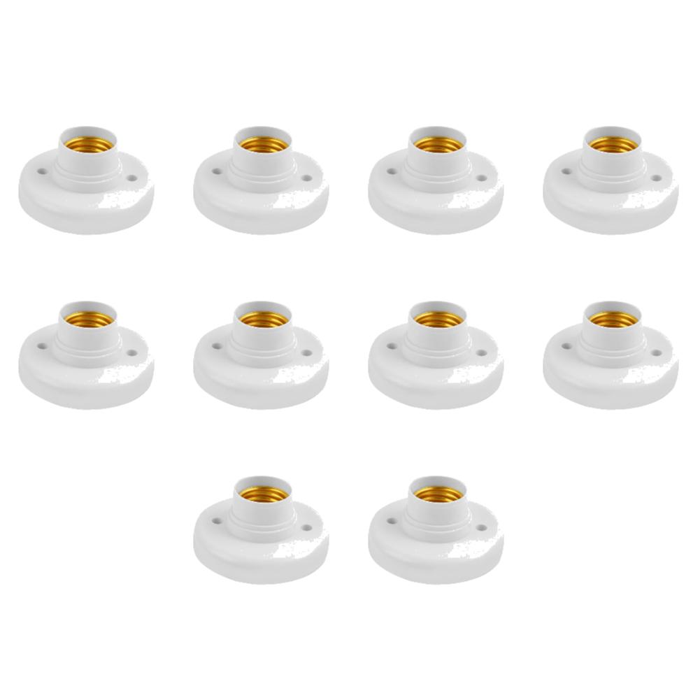 1-10 BUC Soclu E27 cu Capac cu Șurub Alb Lampă de Plafon Lumină Fixare Bec Bază Suport Suport Bec cu LED Spiralat Bază