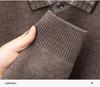 New Arrivals: Men's 100% Pure Wool Thickened Pullover - 400g Winter Sweater for Middle-Aged and Elderly