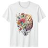 Floral Brain Art Unisexs TShirt Wellness Unisextal Health Christmas Gift For Her