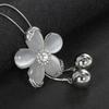 Fashion Crystal Studded Diamond Water Droplet Sweater Chain