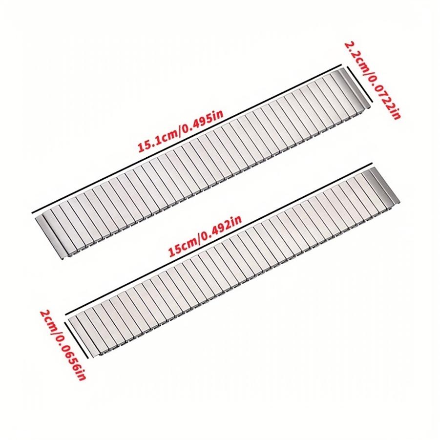 Metal Expansion Bracelet for Xiaomi Huawei Samsung Galaxy Smart Watch Band Stainless Steel Elastic Strap 18mm 20mm 22mm