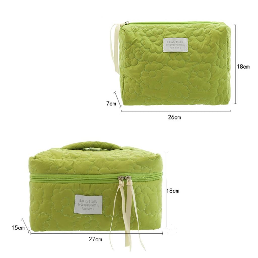 Cosmetic Set of Large and Cosmetic Makeup Stylish and Large Small Item Lightweight Queen-b Pouch, 2, Small, Bag, Pouch, Case, Box, Cute, Capacity,
